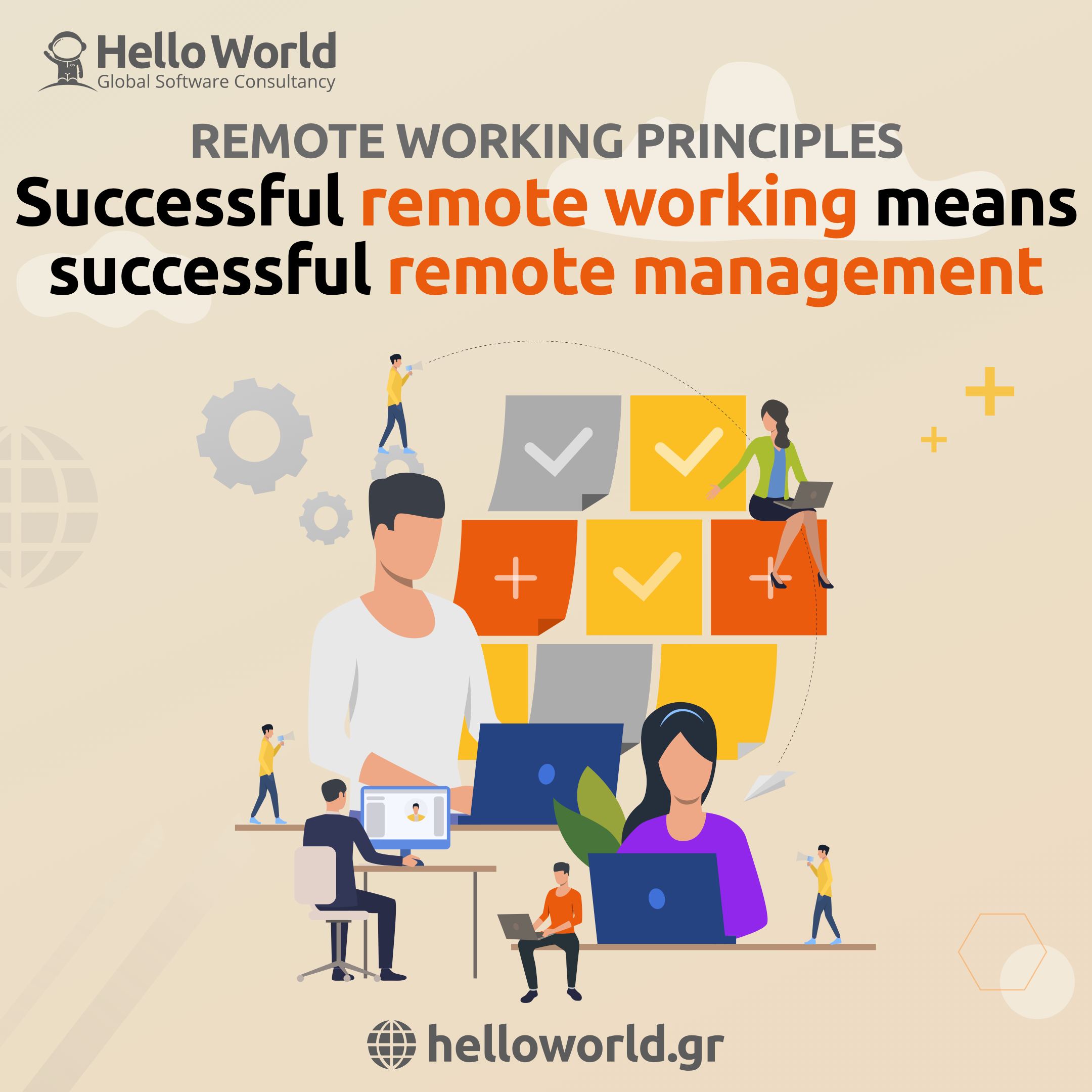 Successful remote working means successful remote management