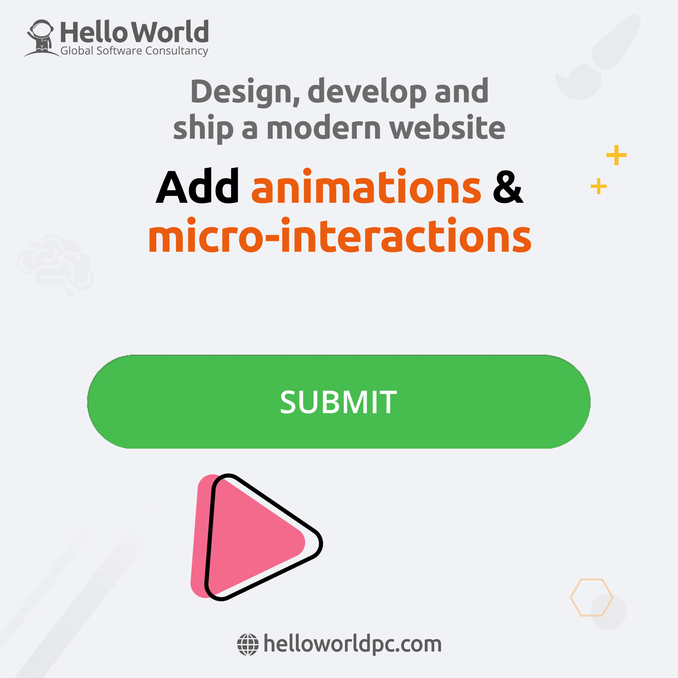 Modern Website: Add animations & micro-interactions